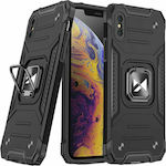 Wozinsky Ring Armor Synthetic Back Cover Durable Black (iPhone X / Xs)