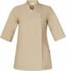 Giblor's Mantel Koch Unisex Beige mit Kurzärmelig