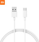 Xiaomi USB 2.0 Cable USB-C male - USB-A Λευκό 1m (BHR4422GL)