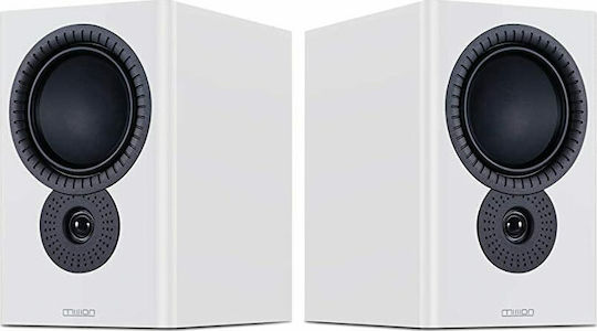 Mission LX-3 MKII Ζεύγος Ηχείων Hi-Fi Βιβλιοθήκης 60W 2 Δρόμων Π22.6xΒ30.8xΥ34.5εκ. Λευκό