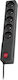 Lestar ZX 510 Power Strip with Surge Protection 5 Positions with Switch and Cable 3m