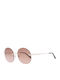 Gant Women's Sunglasses with Rose Gold Metal Frame and Pink Lens GA8074 28F