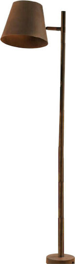 Fan Europe Colt-PT1 Vintage Floor Lamp H160xW37cm. with Socket for Bulb E27 Brown