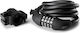 RFR Spiral Combination Lock HPP Κλειδαριά Ποδηλάτου Κουλούρα με Συνδυασμό Μαύρη