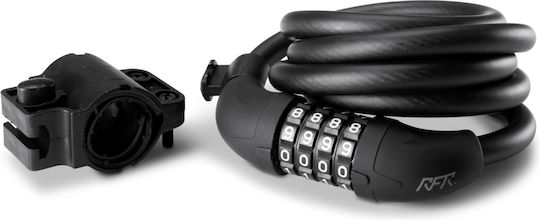RFR Spiral Combination Lock HPP Κλειδαριά Ποδηλάτου Κουλούρα με Συνδυασμό Μαύρη