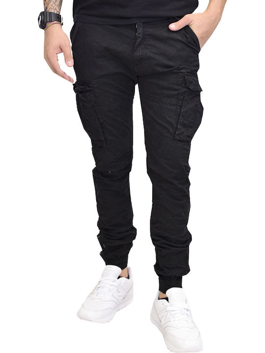 Pantaloni cu Croială Normală Negru