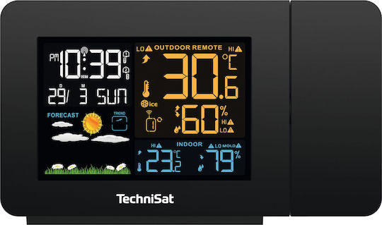 Technisat Imeteo P1 Wireless Analog Weather Station Wall Mounted Black