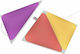 Nanoleaf Διακοσμητικό Φωτιστικό με Φωτισμό RGB Hexagon LED Shapes Triangle Expansion Pack 3 Panels Πολύχρωμο