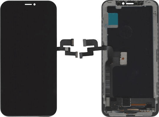 Οθόνη OLED Soft OLED με Μηχανισμό Αφής για iPhone X (Μαύρο)