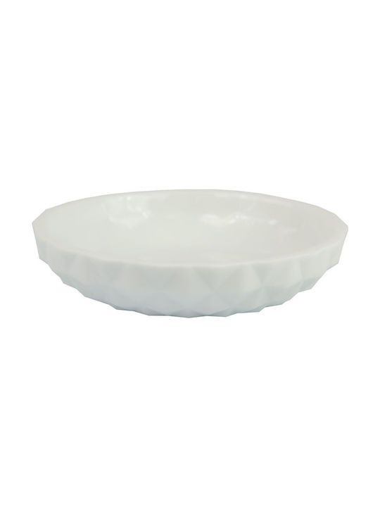 Dimitracas Alison Ceramic Soap Dish Countertop White White