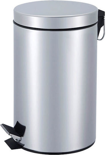 Sidirela Sidirela Waste Bin made of Inox Steel with Pedal Silver 30lt E-0517