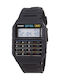 Casio Databank Digital Watch Battery with Black Rubber Strap