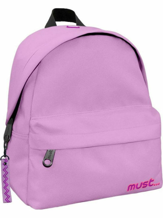 Must Monochrome Rpet Mini Purple School Bag Backpack Junior High-High School in Purple color 10lt