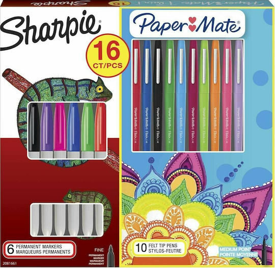Sharpie Neon Markere de Desen 1mm Set 6buc