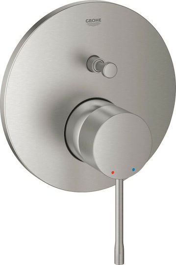Grohe Essence pentru Cadă 2 ieșiri Inox Argintiu