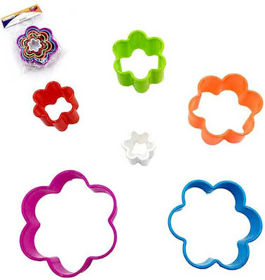 Homestyle Metallic Flower-Shaped Cookie Cutter 6pcs 73523047-144/12