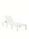 Șezlong Plastic Alb 195x65x32cm