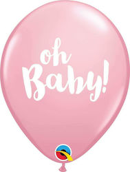 Μπαλόνια "Oh Baby" Ροζ 28εκ. 25τμχ