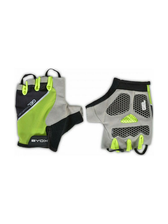 Byox Half Finger Cycling Gloves Adults Yellow