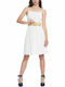 Vero Moda Sommer Mini Kleid Beige