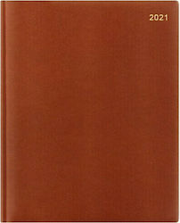 Letts Legacy Quarto Ατζέντα Καφέ Δερμάτινη