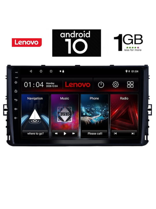 Lenovo Sistem Audio Auto pentru Volkswagen Polo / T-Roc / T-Cross 2017> cu Clima (Bluetooth/USB/AUX/WiFi/GPS/Partitură) cu Ecran Tactil 9" IQ-AN X5984_GPS