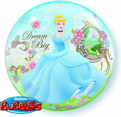 Μπαλόνι Bubble Disney Princess Στρογγυλό Dream Big Μπλε 56εκ.
