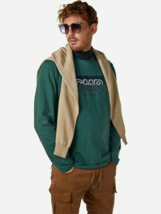 Camaro Men's Long Sleeve Blouse Green