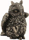 Owl Miniature statue (Electrolysis of bronze Veronese 7cm)