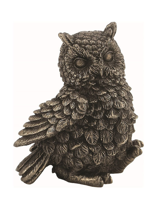 Owl Walking Miniature statue (Electrolysis of bronze Veronese 7cm)