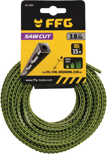 FFG Saw Cut Brush Cutter Trimmer Line Square 32m Long and 4mm Thick