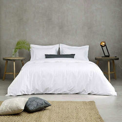 Sprintzio Hotel Sheet White Queen Size 240x240cm Cotton 1pcs