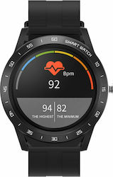 DAS.4 SP20 Smartwatch με Παλμογράφο (Μαύρο)
