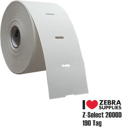 Zebra Z-Select 2000D 190 Tag 967 Self-Adhesive Label Rolls for Label Printer 57x35mm 1pcs