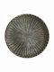 Zaros Vintage Round Ceramic Decorative Platter Brown 29.5x29.5x3.5cm
