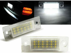 Vinstar License Plate Lights Led 12V for Skoda Superb Volkswagen Caddy / Jetta / Passat / Touran / Transporter 2pcs