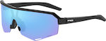 R2 Cycling Glasses Fluke with Black Frame & Multicolour Lenses