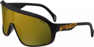 R2 Cycling Glasses Falcon with Black Frame & Multicolour Lenses