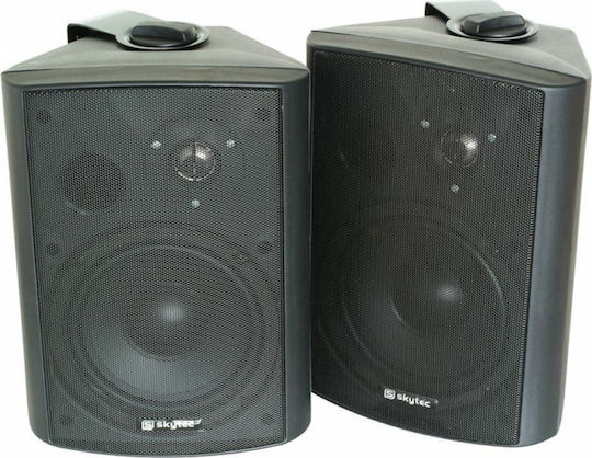 Skytec Set 6.5" Παθητικά Επιτοίχια Ηχεία 80W (Ζεύγος) Μαύρα
