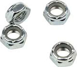 MINI LOGO AXLE NUTS - QTNCAXL500 METALLIC