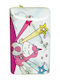 Total Gift Unicorn Cute Dream Stars Kids' Wallet Coin with Zipper for Girl White XL1332-2