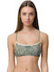 Sports Bra Bikini Top Epidavros Khaki Floral