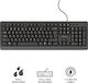 Trust TK-150 Doar tastatura Engleză US