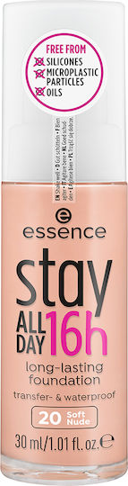 Essence Stay All Day 16H Waterproof Liquid Make Up 20 Soft Nude 30ml