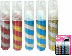 Exas Paper Interdruk Rainbow Κόλλα Glitter Πολύχρωμη 20ml 5τμχ
