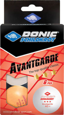 Donic Avantgarde Ping Pong Balls 3-Star 6pcs