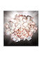 Slamp Clizia Medium Ceiling Mount Light Orange with Socket E27