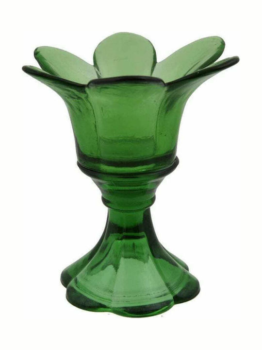 Art et Lumiere Blume Kerzenhalter Glas Green 10...