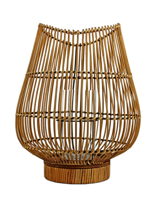 Art et Lumiere Lantern Bamboo Tabletop Καφέ 34x34x40εκ. 1pcs