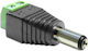 DeLock Adapter DC 2.5 x 5.5 mm male to Terminal Block 2 pin Plug DC male Black (65487)